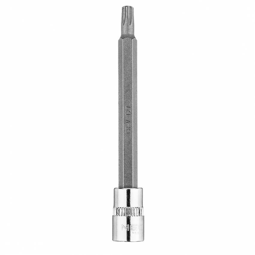 Наконечник TORX TX27 на гніздо 1/4", довгий, 87 мм-10-344