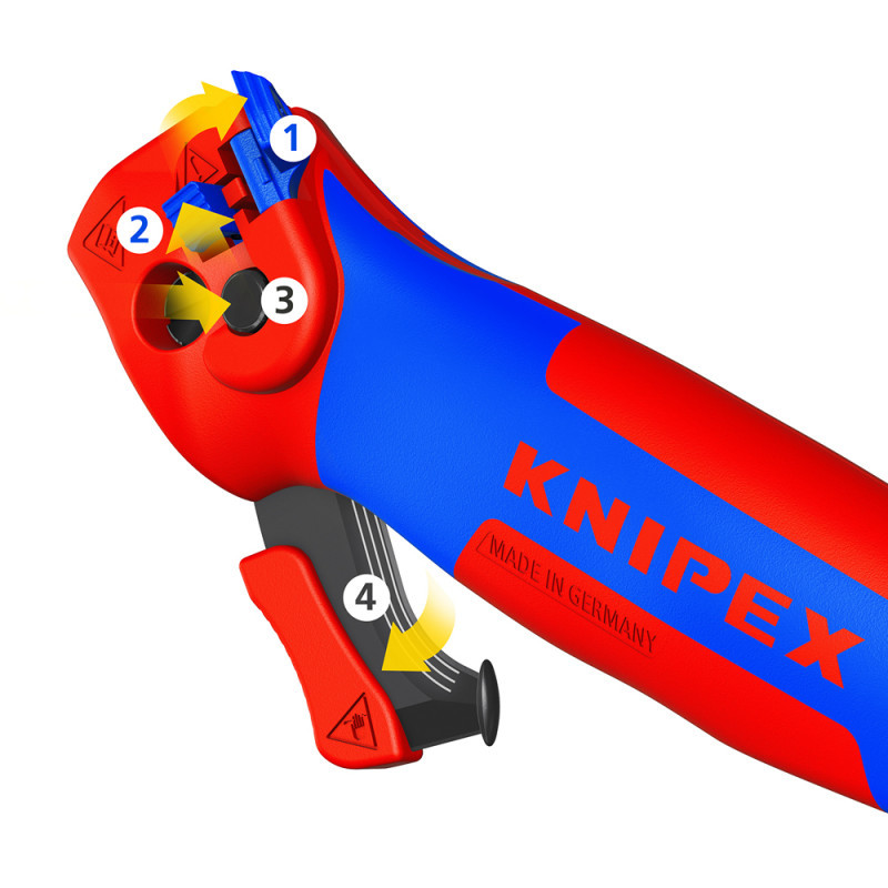 Ніж з п'яткою двофункційний KNIPEX 16 50 145 SB-16 50 145 SB