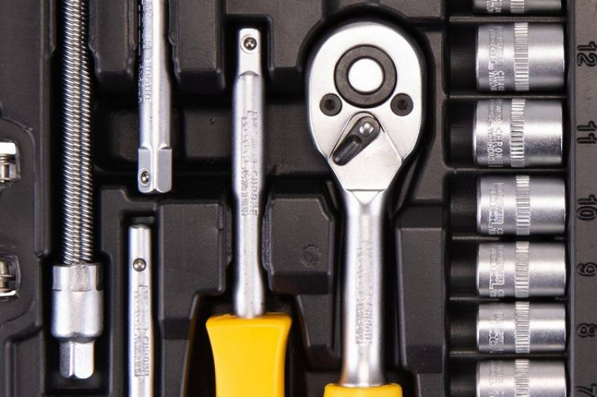 MasterTool Набір торцевих насадок PROFI CrV 1/4” 4-14 мм, тріскачка 72Т, 46 шт, кейс, Арт.: 78-2047-78-2047