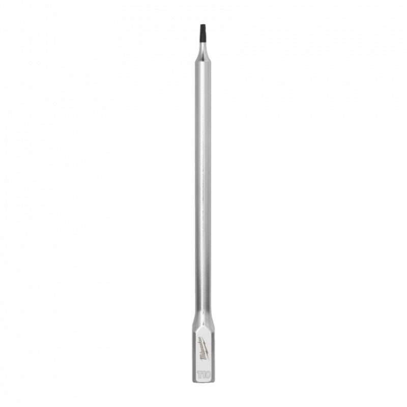 Головка торцева хромована 1/4'' MILWAUKEE подовжена з бітою Torx, T10-4932500438