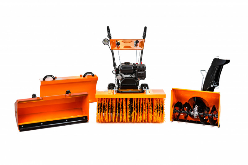 Підмітальна машина бенз. SW800E, 6к.с., ширина щітки 800мм, діаметр 345мм, 5вперед/2назад, електростарт-SW800E