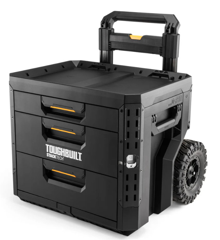 Ящик для інструментів TOUGHBUILT TB-B1-D-R93 StackTech на колесах з 1+2 висувними шухлядами-TB-B1-D-R93