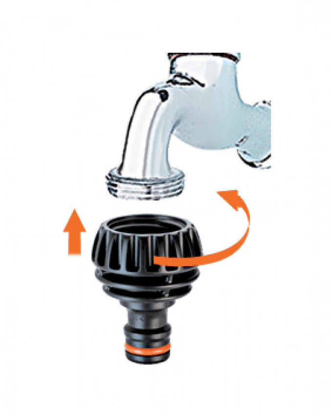 Адаптер 1/2"-3/4"В для конектора поливального шлангу Ergogrip-85560000