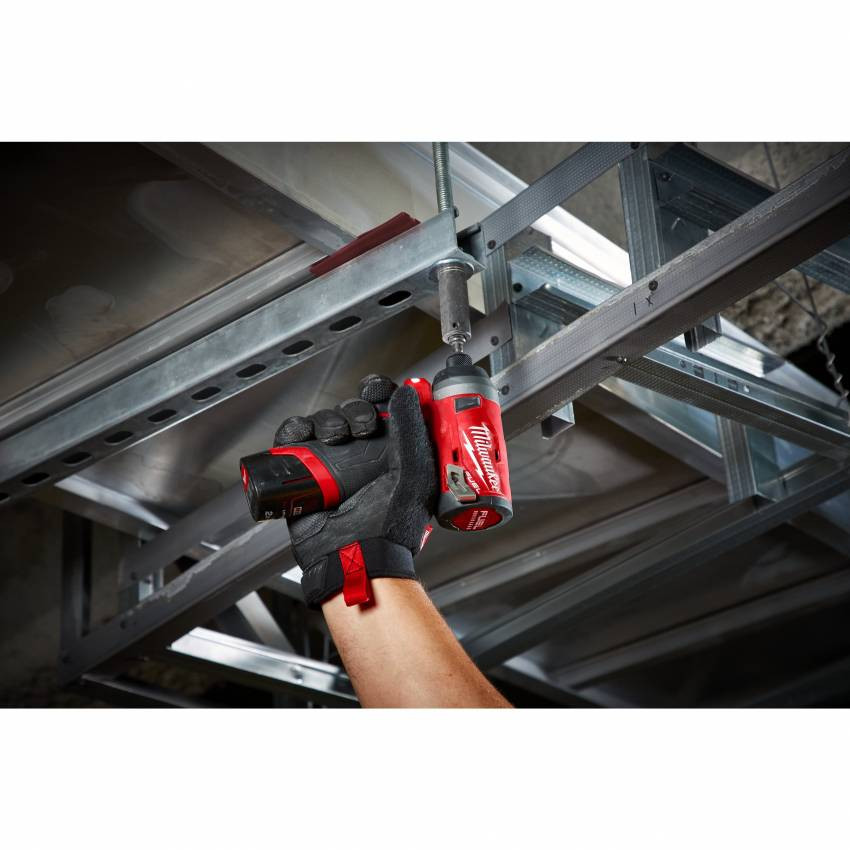 Гвинтоверт акумуляторний 1/4" HEX MILWAUKEE, M12 FID-202X, 147Нм (зарядний пристрій, 2 акум.Х 2Ач, HDкейс)-4933459823