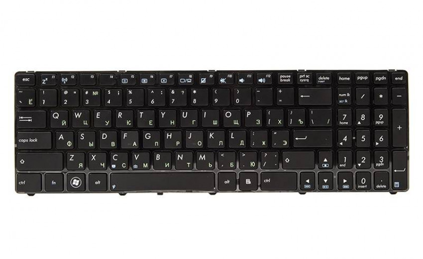 Клавіатура для ноутбука ASUS K52, K52J, K52JK чорний, чорний кадр-KB310241
