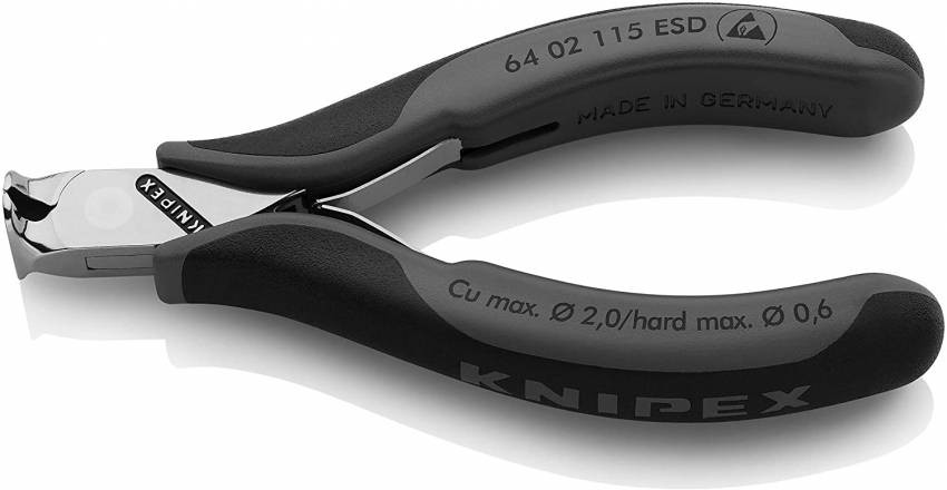 Кусачки торцеві для електроніки KNIPEX 64 02 115 ESD-64 02 115 ESD