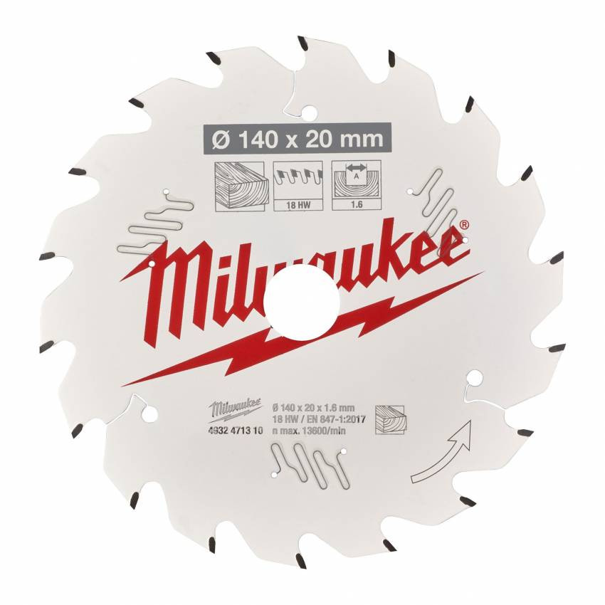 Диск пиляльний Alu PFTE MILWAUKEE, Ø235х30х2,4мм, 60 зуб. 1-4932471309