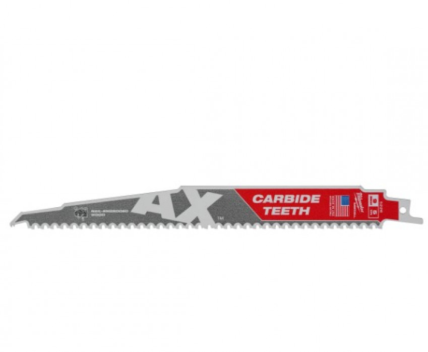 Полотно для шабельних пил AX CARBIDE MILWAUKEE, 230мм/5мм, (деревина з цвяхами)-48475226