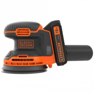 Шліфмашина ексцентрикова акумуляторна BLACK DECKER BDCROS18