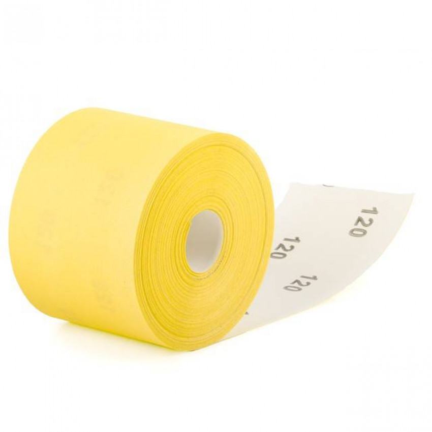 Шкурка шліфувальна, паперова основа, К120, 115 мм × 50 м INTERTOOL BT-0821-BT-0821