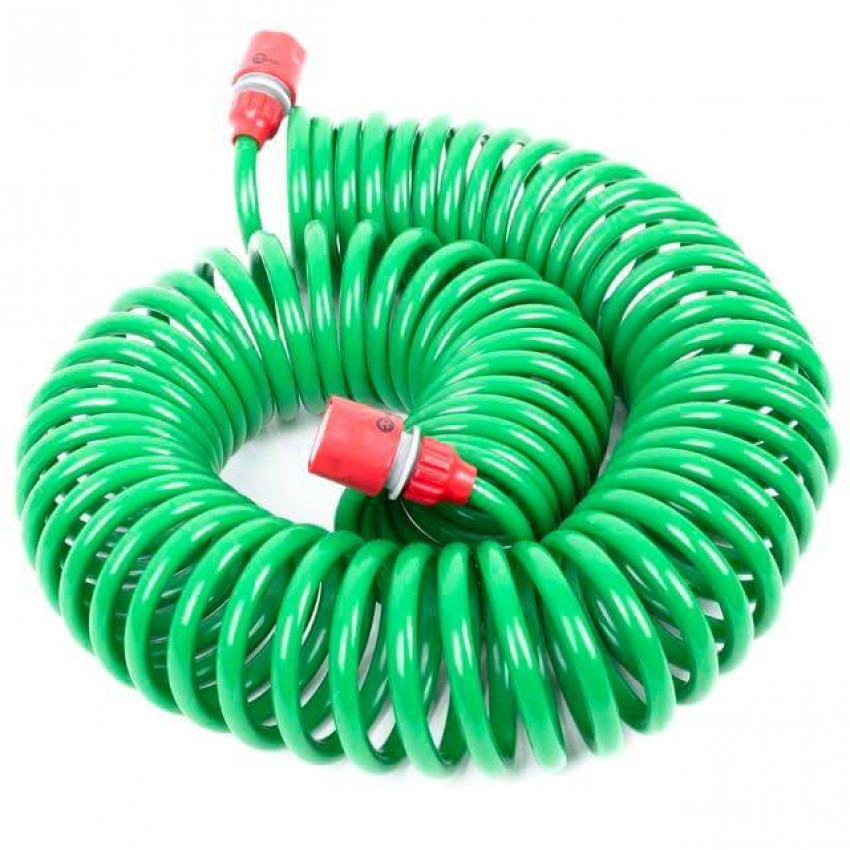 Шланг спіральний з конекторами, 15 м INTERTOOL GE-4002-GE-4002