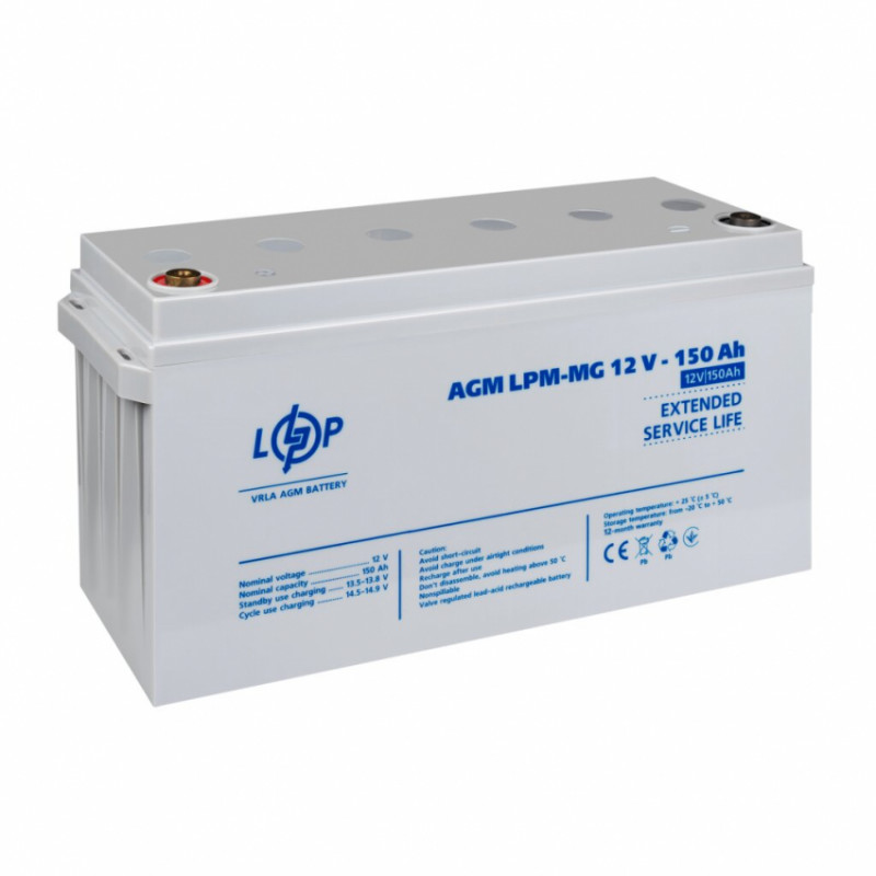 Розпродаж Акумулятор мультигелевий LPM-MG 12V - 150 Ah-