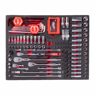 Ложемент з ручним інструментом MILWAUKEE, (153шт) (45х536х417мм) для тележек-[articul]