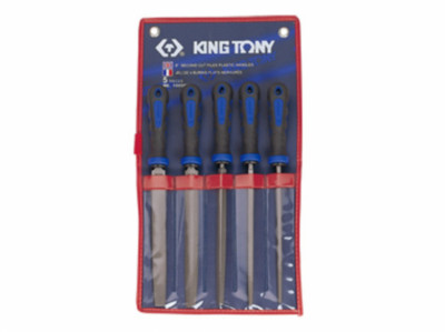 Набір напилків 5 одиниць 200 мм в чохлі KING TONY-[articul]