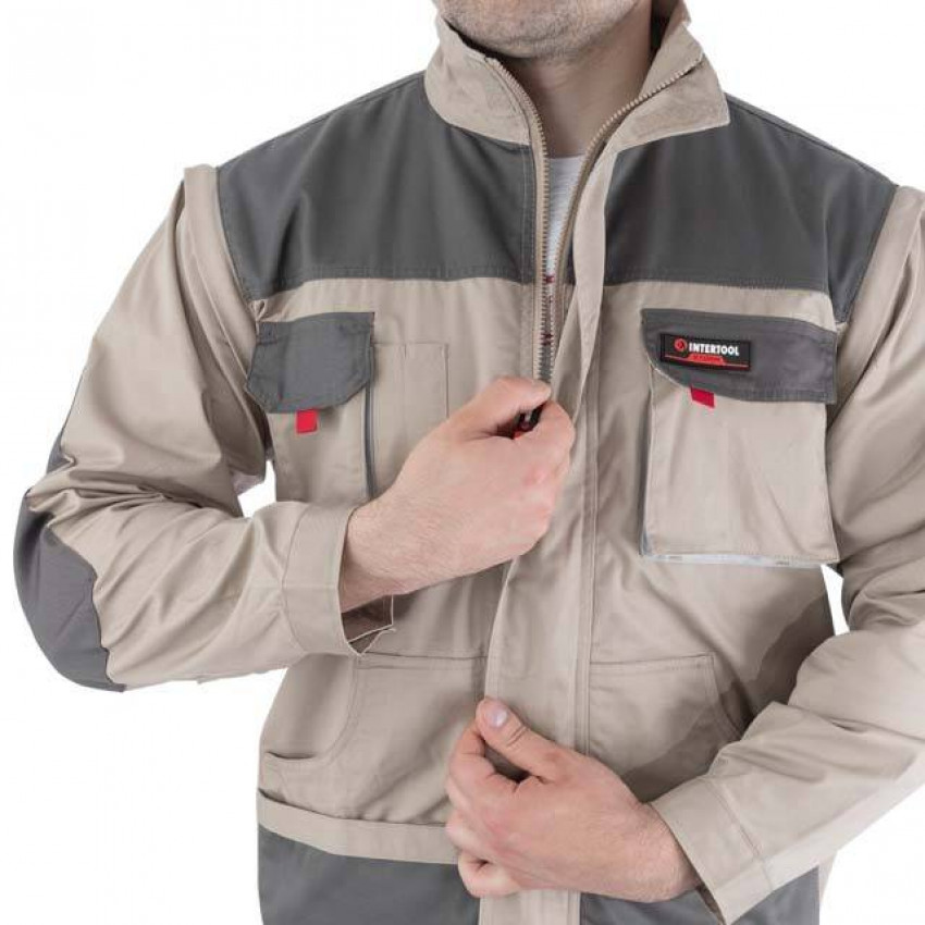 Куртка робоча 2 в 1, 100% бавовна, щільність 180 г/м², S INTERTOOL SP-3031-SP-3031