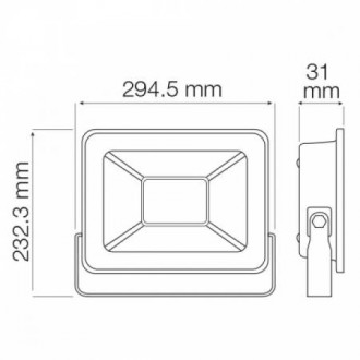 Прожектор світлодіодний ASLAN-10 10W 2700K