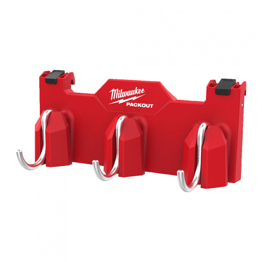 Тримач бічний для кейсів PACKOUT™ MILWAUKEE з гачками (3шт)-4932498650