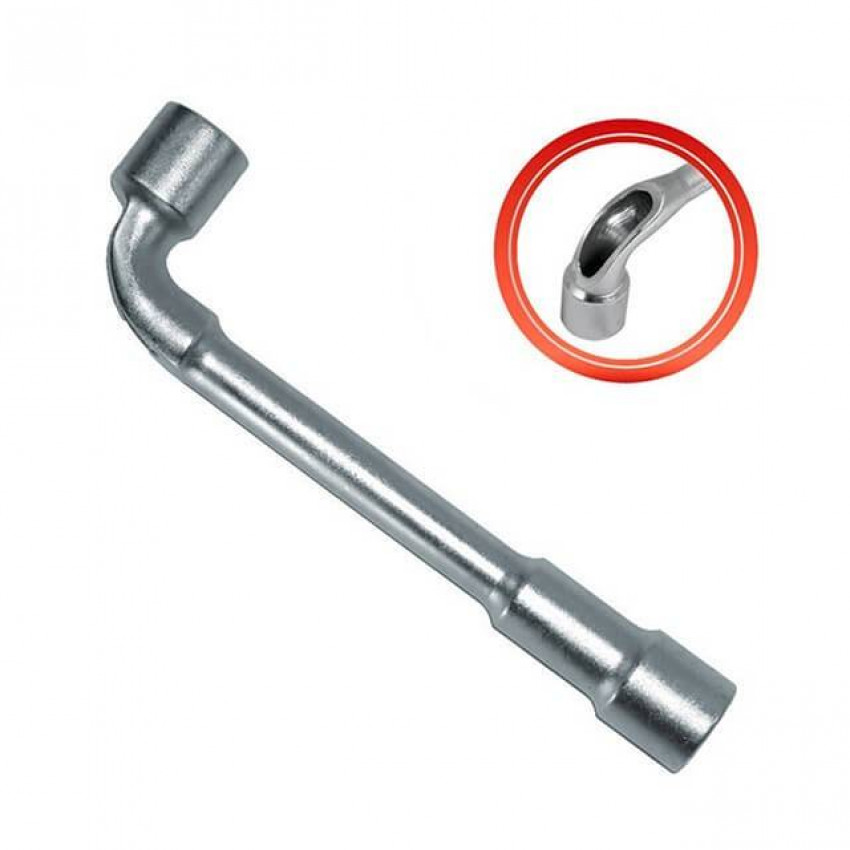 Ключ торцевий з отвором L-подібний 8мм INTERTOOL HT-1608-HT-1608