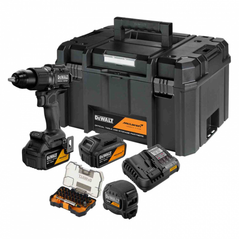 Дриль-шурупокрут ударний McLaren F1 TEAM SPECIAL EDITION DeWALT DCD86MP2KT-DCD86MP2KT