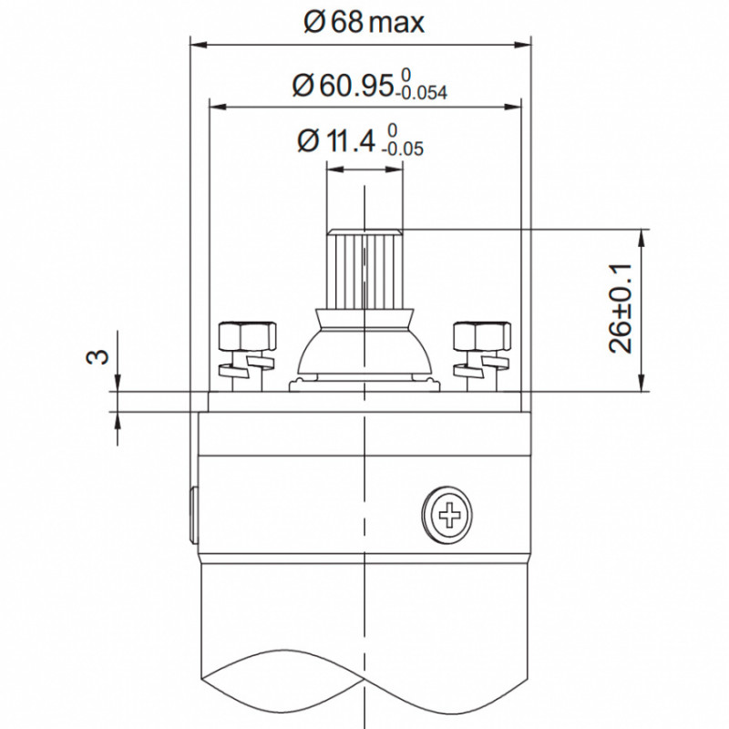 Насос відцентровий свердловинний 0.55 кВт H 86(66)м Q 45(30)л/хв Ø80мм 40м кабелю AQUATICA (DONGYIN) (777403)-777403
