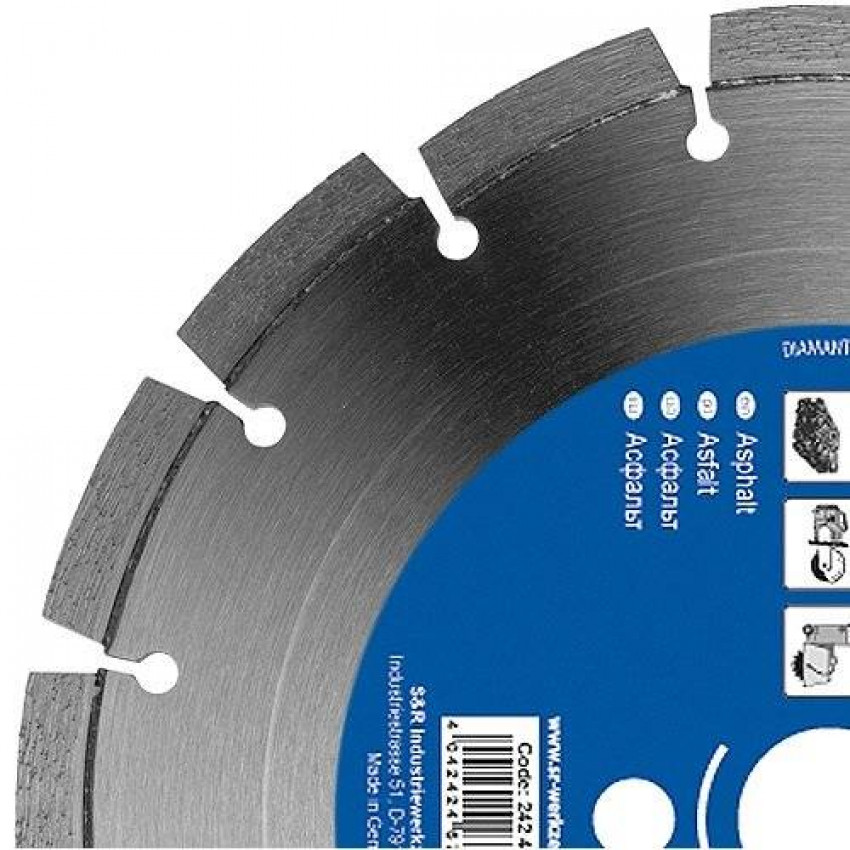 Диск відрізний сегментний S & R по асфальту Supreme 450-242467450