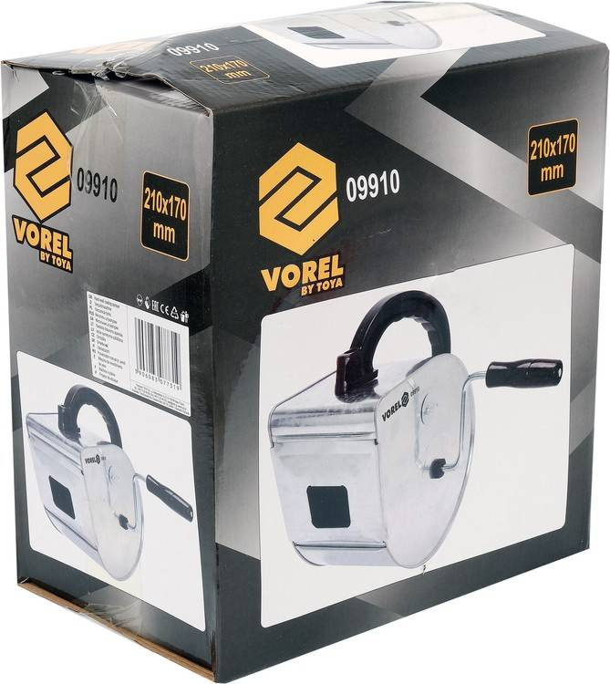 Пристрій для нанесення штукатурки ручний VOREL, 210х 170 мм, з оцинкованої сталі-09910