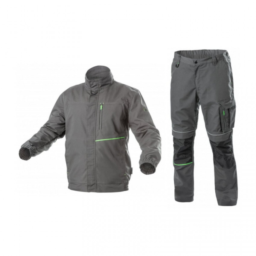 Комплект  робочого захисного одягу LEMBERG темно-сірий HOEGERT 3XL N1_HT5K800-3XL-N1_HT5K800-3XL