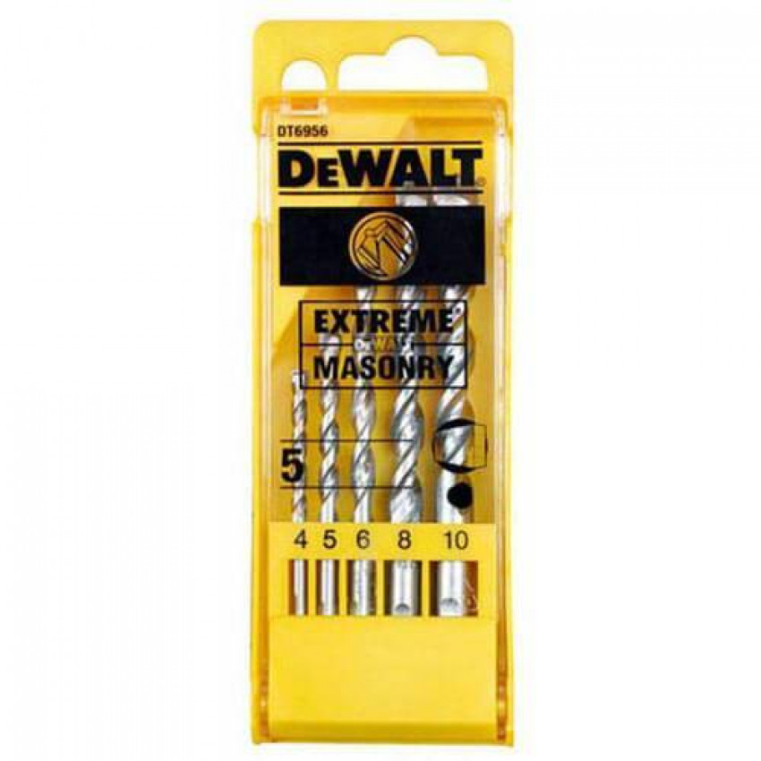 Набор свердел по цеглі DeWALT DT6956 4-10мм. (5шт.)-DT6956