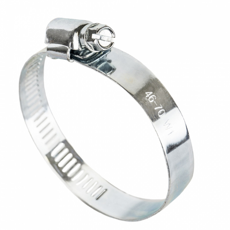 Хомут черв'ячний оцинкований 12,7 мм D46-70мм 10шт Grad (2511455)-2511455