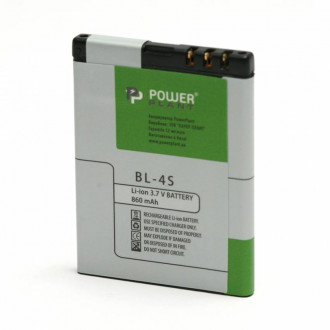 Акумулятор PowerPlant Nokia 2680, 3600 (BL-4S) 860mAh-[articul]