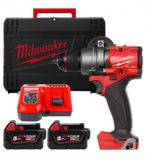Дриль-шуруповерт акумуляторна безщіткова ударна MILWAUKEE M18 FPD3-502X (158 Нм) (ЗУ+2Х5Ач, кейс)-[articul]
