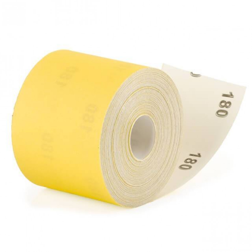 Шкурка шліфувальна, паперова основа, К180, 115 мм × 50 м INTERTOOL BT-0823-BT-0823