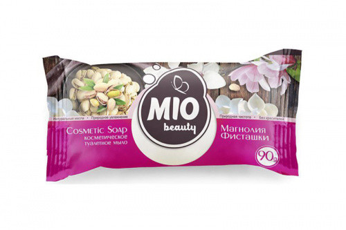 Мило туалетне тверде косметичне Mio Beauty Магнолія Фісташки (90г)-055406