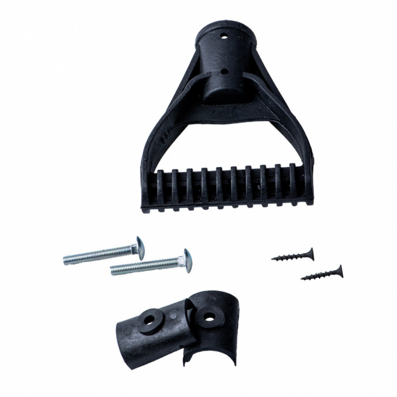 Лопата для снігу/зерна пластикова з оцинкованою планкою Lite 490×495мм (чорна) GRAD (5049655)-5049655