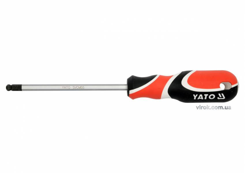 Ключ шестигранний з кулькою YATO HEX 2.5 х 75 мм-YT-1531