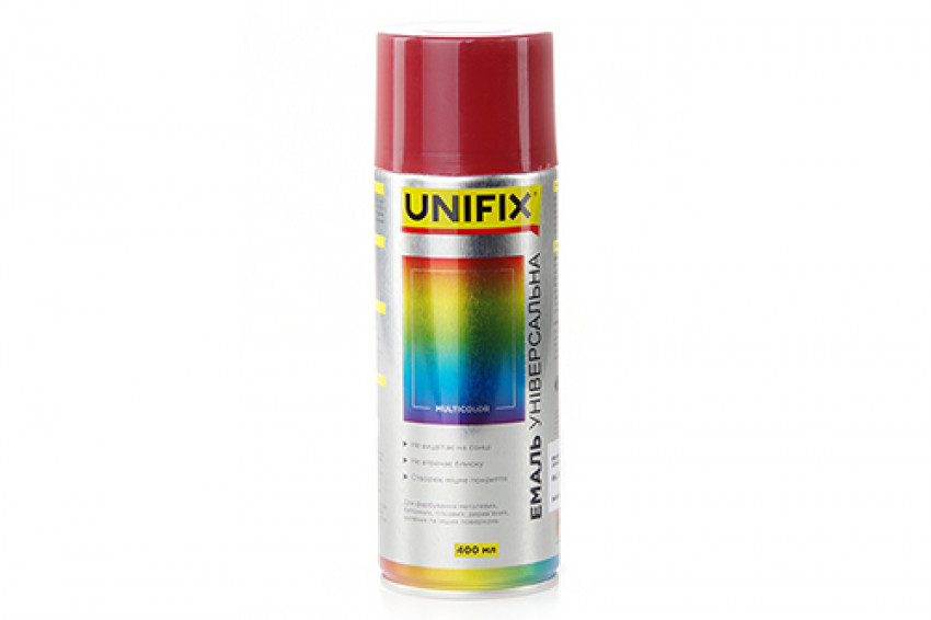 Емаль акрилова універсальна RAL 3001 Сигнальний червоний гл. 400мл UNIFIX-941008