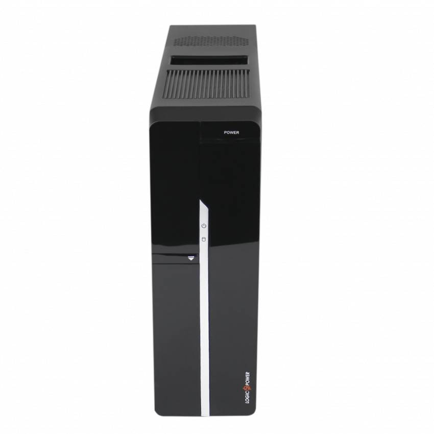 Корпус LP S608 BK 400W Slim 2xUSB 2.0-