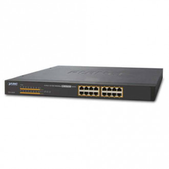 Некерований гігабітний комутатор PoE Planet GSW-1600HP (16-Port 10/100/1000Mbps 802.3at PoE)-[articul]