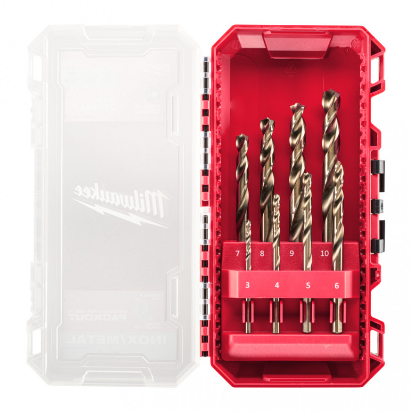 Набір свердл по металу HSS-Co MILWAUKEE, DIN338, (8шт)-4932499256
