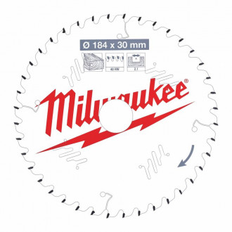 Диск пильний MILWAUKEE, Ø184/30мм, 48 зуб.-[articul]