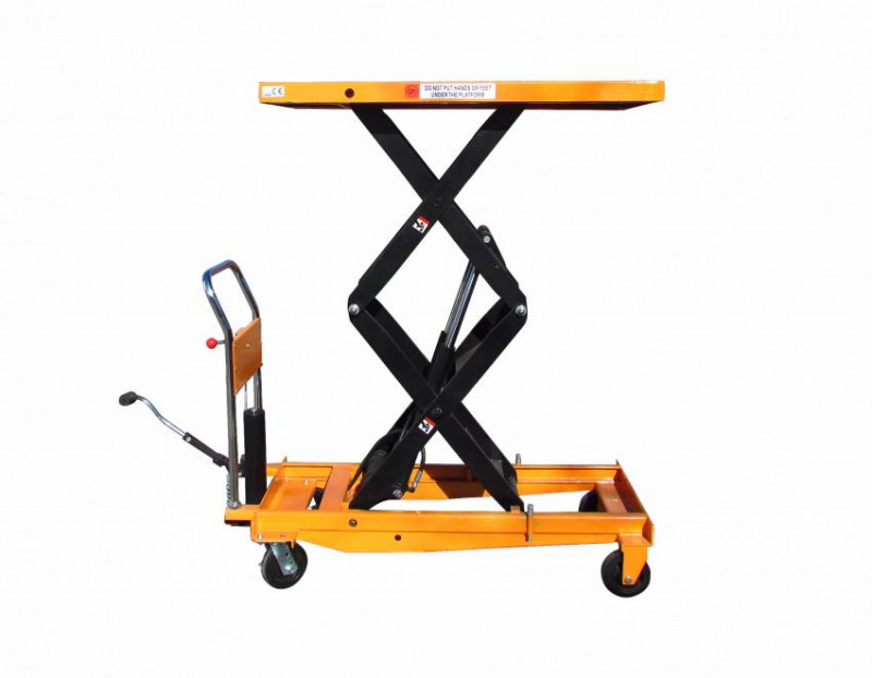 Стіл-платформа вантажопідйомний гідравлічний 350кг/1,3м SYTJ-35S, колір-жовтий-SYTJ- 35S Y