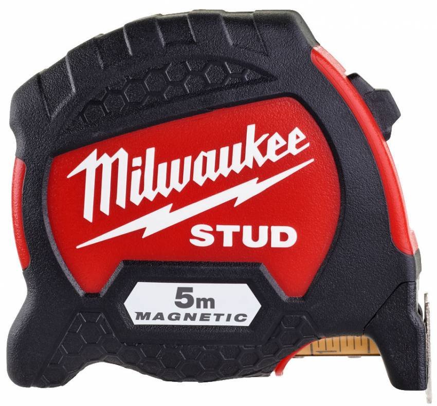 Рулетка магнітна метрична MILWAUKEE STUD, 5м (33мм)-4932471626