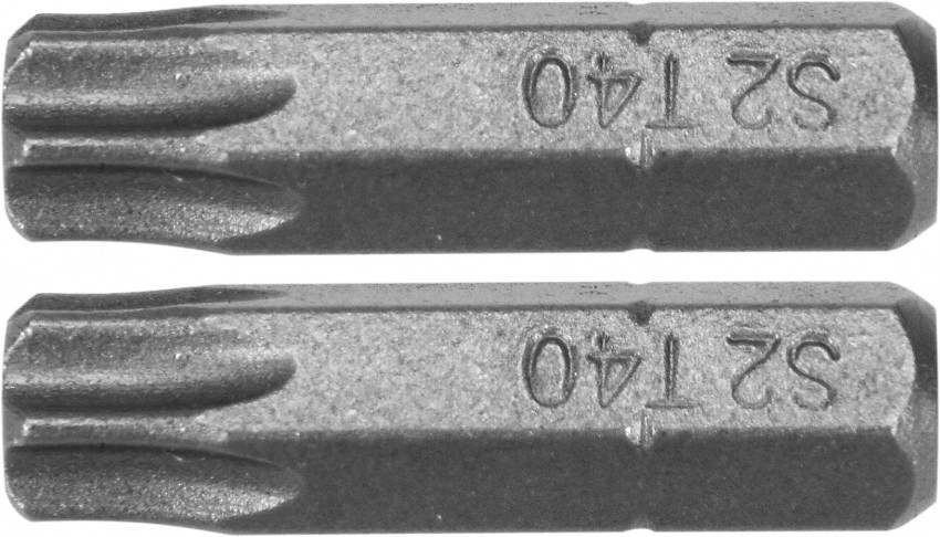 Викрутка насадка YATO: "TORX" T40 x 25 мм, HEX 1/4", AISI S2, 2 шт-YT-77908