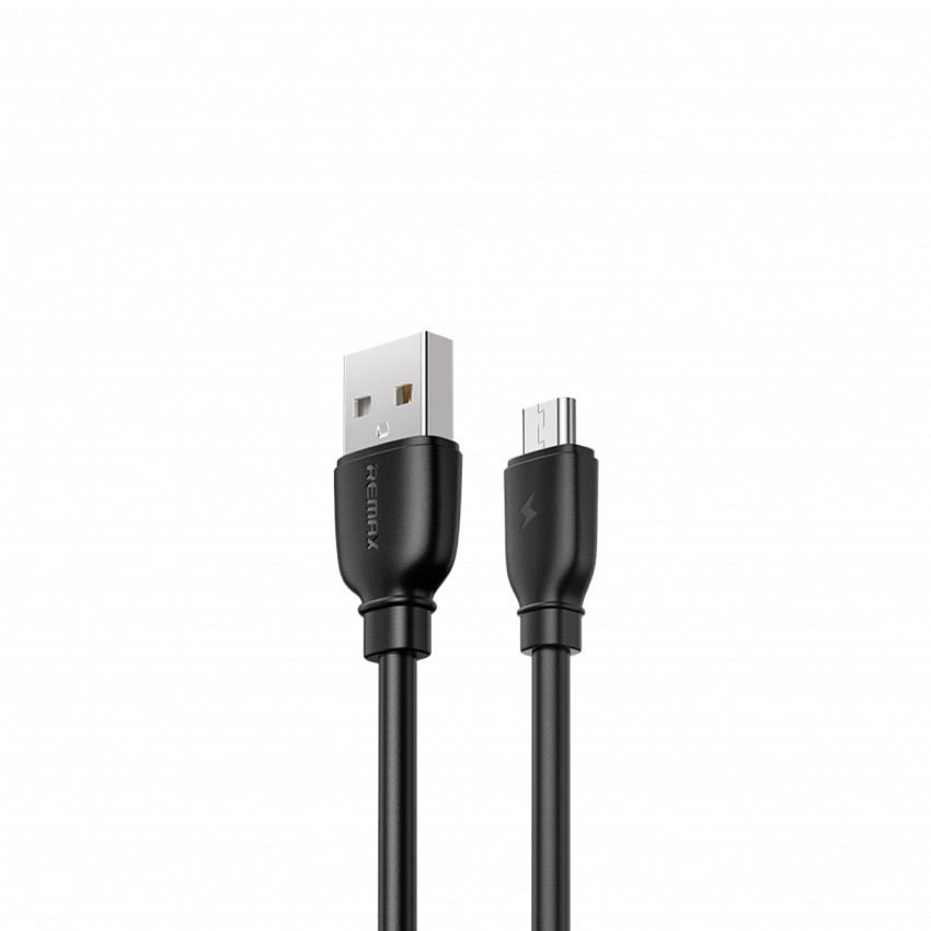 Кабель Remax Suji Pro USB 2.0 to microUSB 2.4A 1M Чорний (RC-138m-b)-