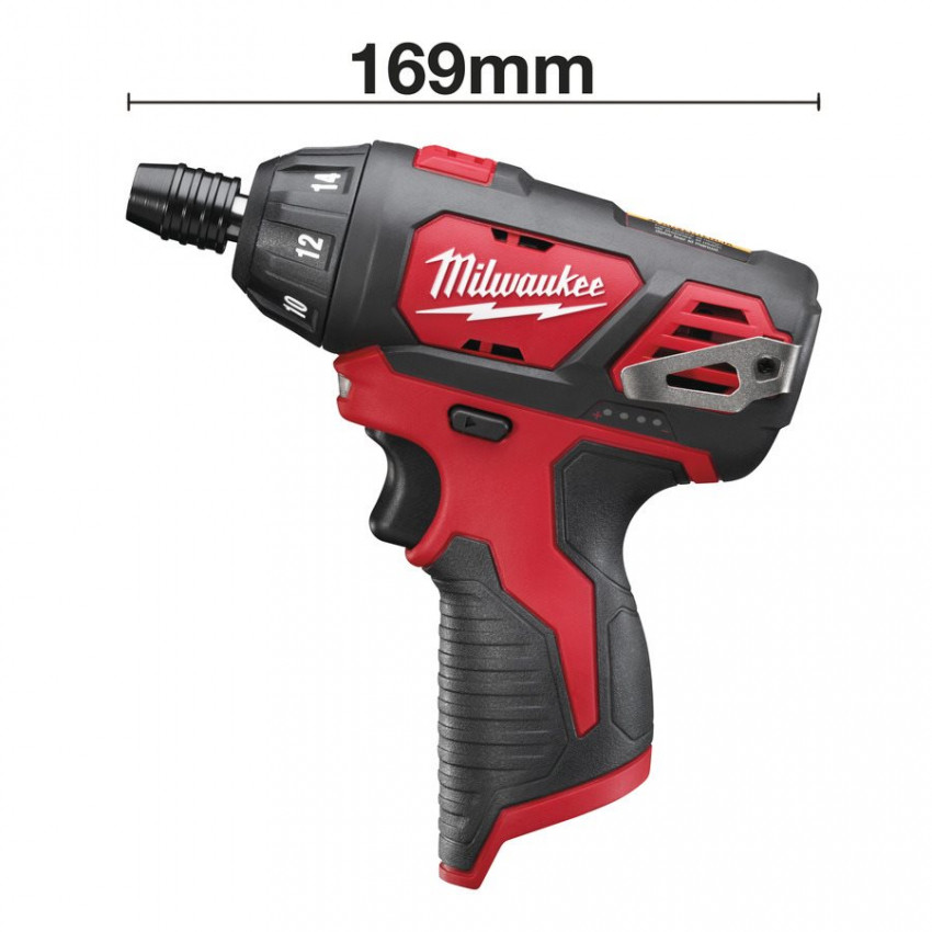 Аккумуляторный винтовёрт, крут. мом. 20 Нм, MILWAUKEE M12 BSD-0 4933447135-4933447135