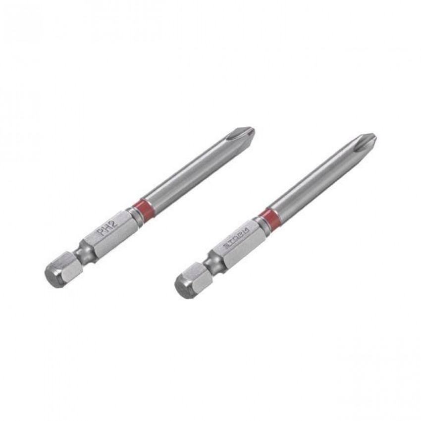 Комплект викруткових насадок PH2 1/4" * 70 мм, S2, уп. 2 од., STORM INTERTOOL VT-0223-VT-0223
