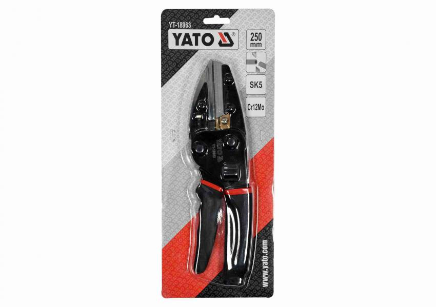 Ножиці багатофункційні YATO : L= 250 мм, CrMo   SK5 58-62 HRC   4 запасних леза-YT-18963