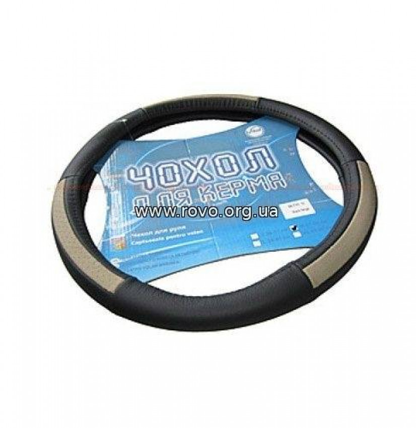 Чохол на кермо VITOL SR-5765(BK/BK) XL (25)-SR-5765(BK/BK) XL (25)