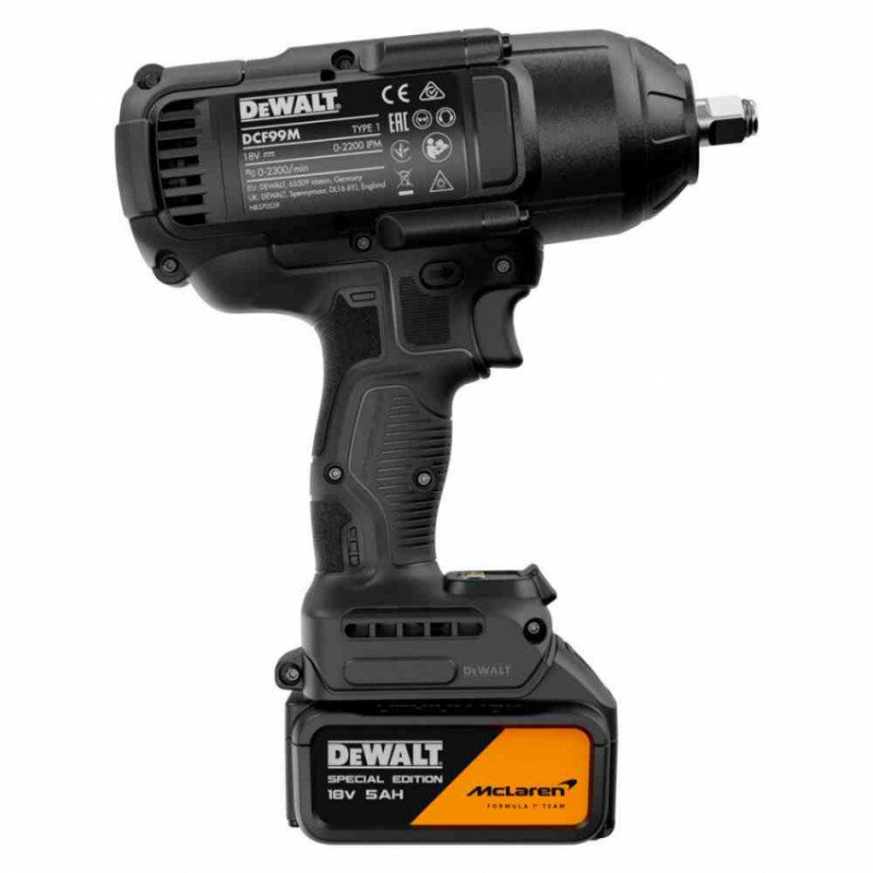 Гайкокрут ударний акумуляторний безщітковий McLaren F1 TEAM SPECIAL EDITION DeWALT DCF99MP2T-DCF99MP2T