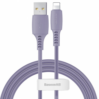 Кабель Baseus Colorful USB 2.0 to Lightning 2.4A 1.2M Фіолетовий (CALDC-05)-[articul]